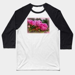 Blushing Pink Roses Baseball T-Shirt